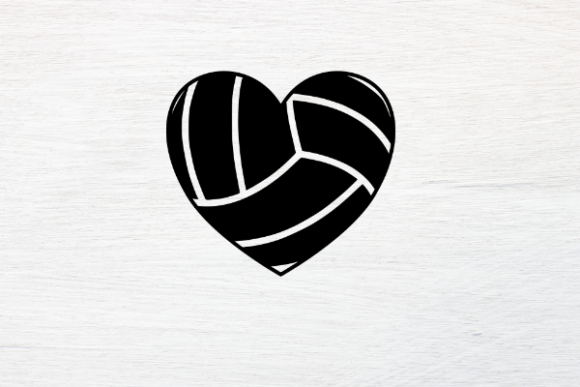 Volleyball Heart Svg Graphic Illustrations By rayan