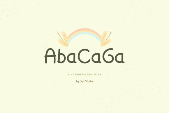 AbaCaGa Czcionki Skryptowe Czcionka Przez San Studio