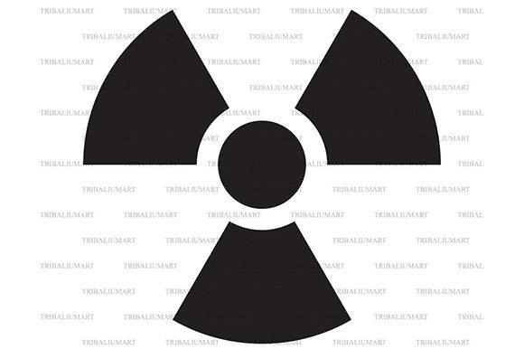 Radiation Symbol Graphic Illustrations By TribaliumArt