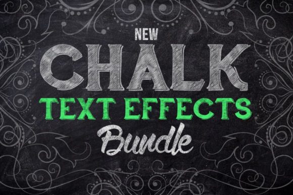 Chalk Text Effects Creator Bundle Graphic Layer Styles By Skyvara Supply