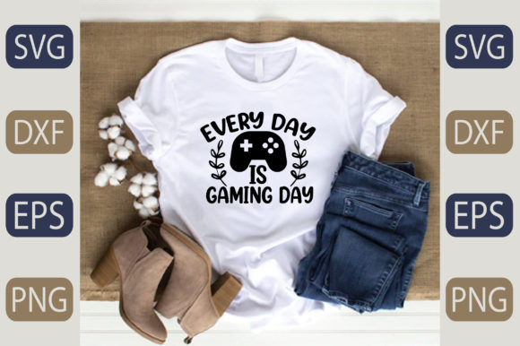 Every Day is Gaming Day Gráfico Diseños de Camisetas Por fiverrservice1999