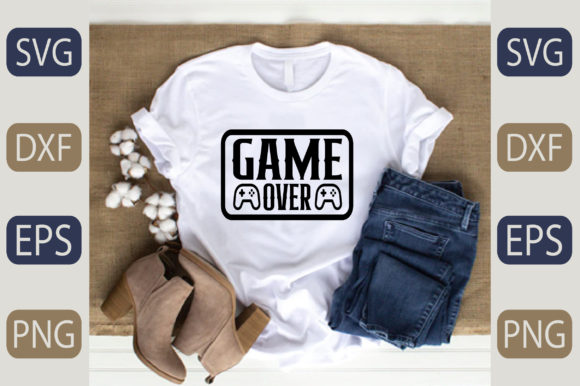 Game over Gráfico Diseños de Camisetas Por fiverrservice1999