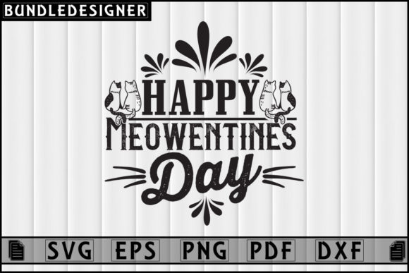 Happy Meowentines Day-Cat Sublimation Grafik Druck-Vorlagen Von BundleDesigner