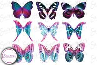 Pastel Unicorn Butterfly Sticker Sheets Graphic Crafts By Summer Digital Design 10