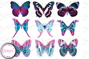 Pastel Unicorn Butterfly Sticker Sheets Graphic Crafts By Summer Digital Design 3