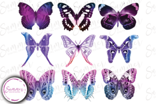 Pastel Unicorn Butterfly Sticker Sheets Graphic Crafts By Summer Digital Design 8