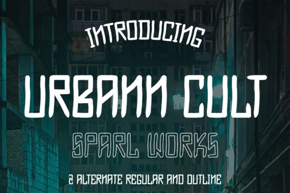 Urbann Cult Display Font By drg studio