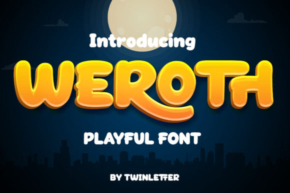 Weroth Display Font By twinletter