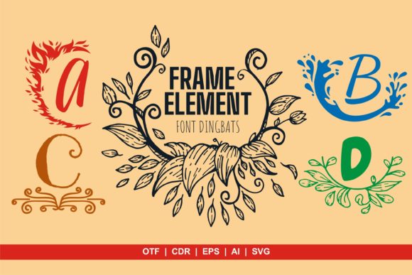 Frame Element Dingbats Font By onoborgol
