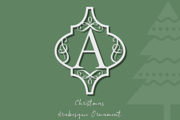 Arabesque Christmas Ornament Decoratieve Fonts Font Door TRUTHkeep