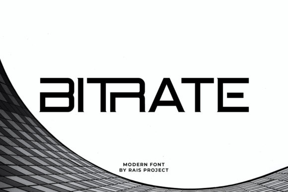Bitrate Display Font By RaisProject