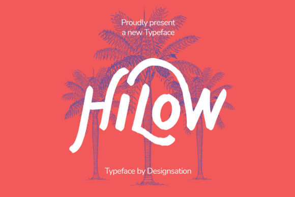 Hilow Display-Schriftarten Schriftart Von Designsation