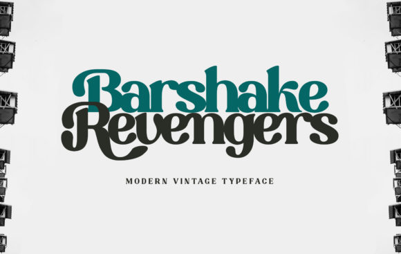 Barshake Revengers Serif Font By inkspirate.design