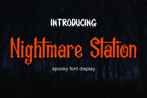Nightmare Station Blackletter Font By NeutroneLabs