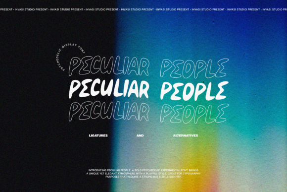 Peculiar People Display Font By invasistudio