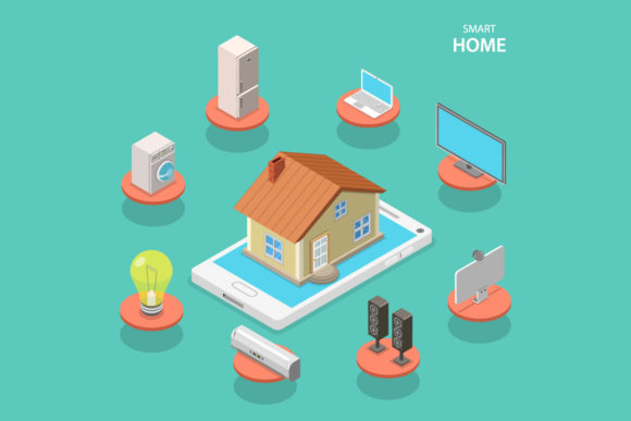 Smart House Graphic Illustrations By TarikVision