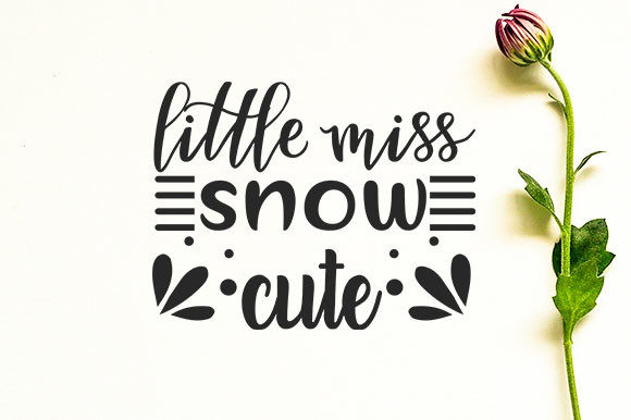 Little Miss Snow Cute Illustration Modèles d'Impression Par BEST DESIGN MAKER