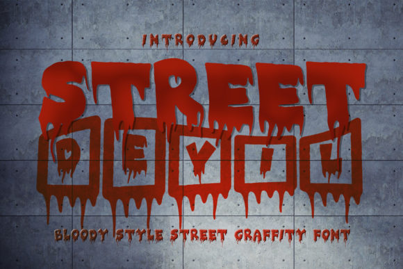 Street Devil Display Font By tinyhandletter