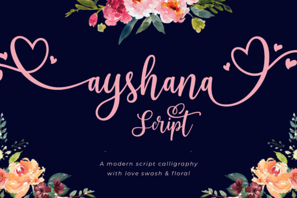 Ayshana Script Skript-Schriftarten Schriftart Von Mercurial