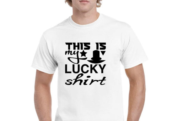 This is My Lucky Shirt Graphic T-shirt Designs By DesignDynasty