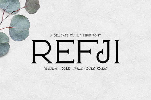 Refji Serif Font By muhammadfaisal40