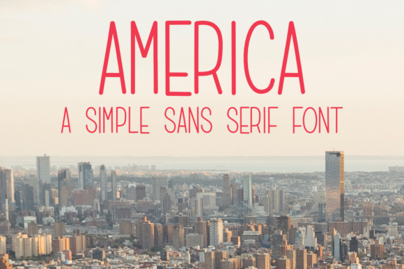 America Sans Serif Font By designavmad
