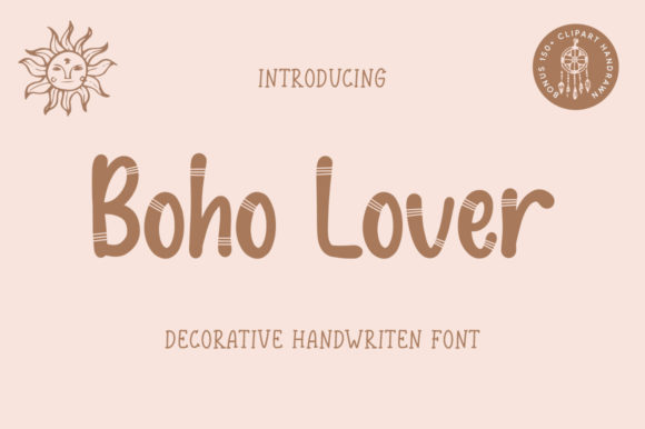 Boho Lover Display Font By Graphix Line Studio