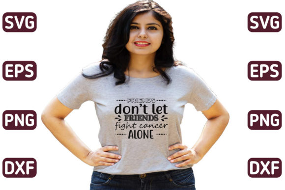 Friends Don’t Let Friends Fight Alone Illustration Designs de T-shirts Par Fabric Booth