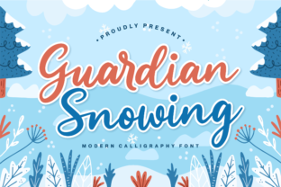 Guardian Snowing Script & Handwritten Font By allouse.studio 1
