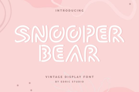 Snooper Bear Display Font By EdricStudio