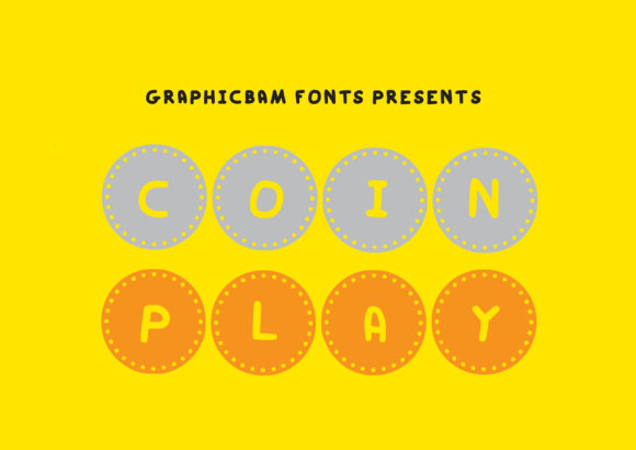 Coin Play Display-Schriftarten Schriftart Von GraphicsBam Fonts