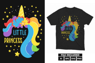 Unicorn Kids SVG T-shirt Design Graphic Print Templates By tentshirtstore 1