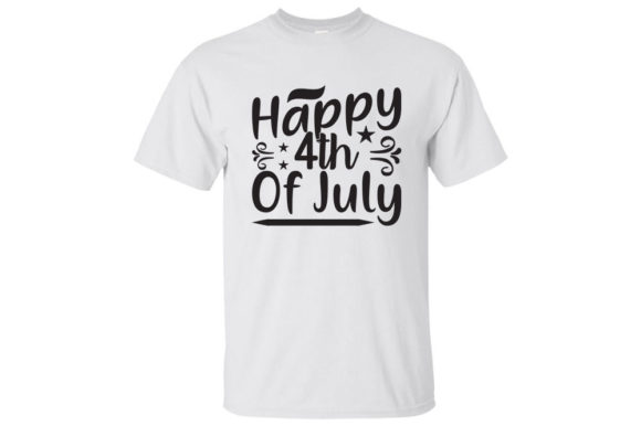 4th of July Svg Design, Happy 4th of Ju Illustration Designs de T-shirts Par Dreams Store