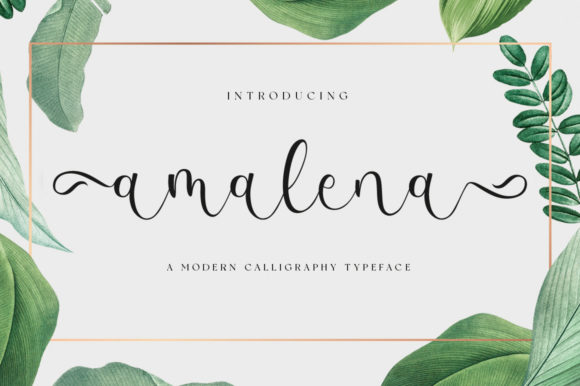 Amalena Script & Handwritten Font By fanastudio