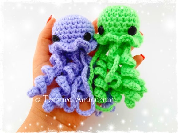 Crochet Pattern Jellyfish PDF + Video Graphic Crochet Patterns By ternuraamigurumi