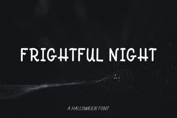 Frightful Night Display Font By kamilla.writes.letters