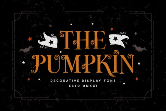 Pumpkin Display Font By Runsell Graphic