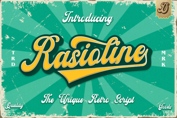 Rasioline Display Font By Dansdesign