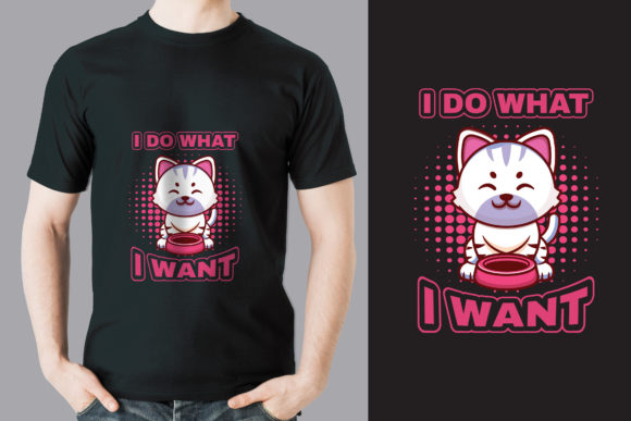 Cat T-shirt Design Illustration Modèles d'Impression Par Shafikul 3082