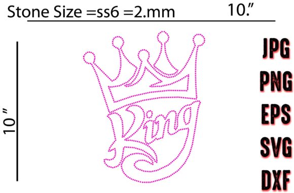 Crown Template Rhinestone Design Graphic Print Templates By Dollar Savings Store