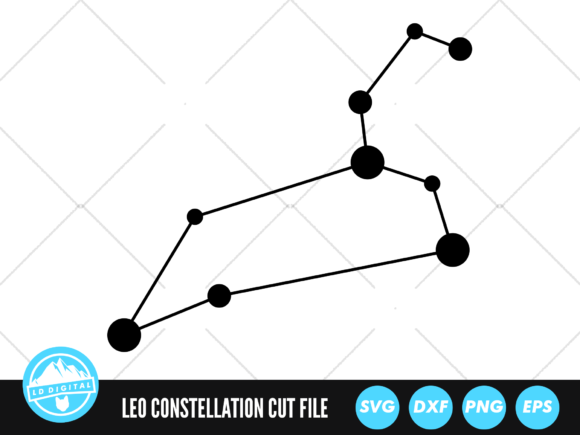 Leo Zodiac Constellation SVG Graphic Crafts By lddigital