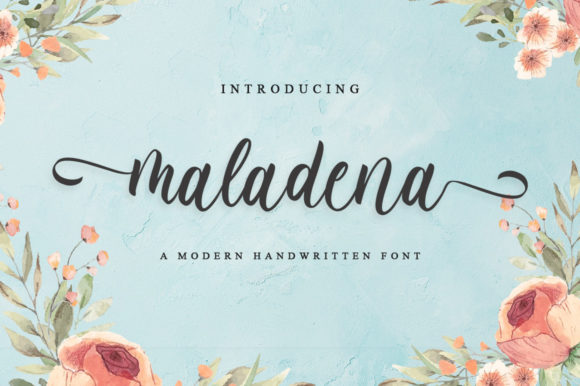 Maladena Script & Handwritten Font By fanastudio