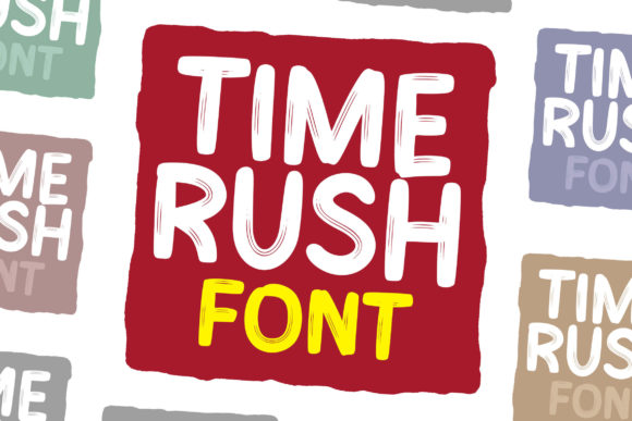Time Rush Display Font By fontherapy