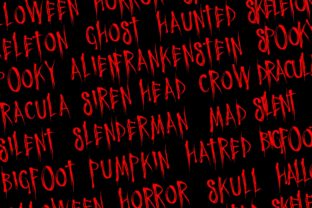 Horror Night Display Font By fontherapy 4