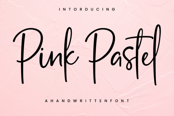 Pink Pastel Fuentes Caligráficas Fuente Por RasdiType