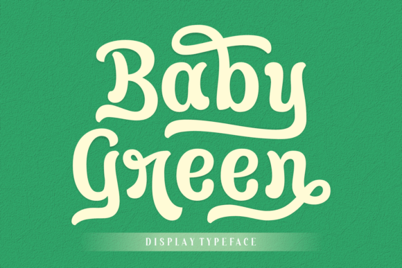 Baby Green Display Font By Creative Fabrica Fonts