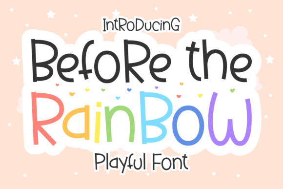 Before the Rainbow Display-Schriftarten Schriftart Von Creative Fabrica Fonts
