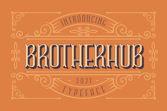 Brotherhub Fontes de Exibição Fonte Por Creative Fabrica Fonts