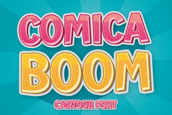 Comica Boom Font Display Font Di Creative Fabrica Fonts