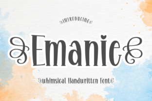Emanie Display-Schriftarten Schriftart Von Creative Fabrica Fonts